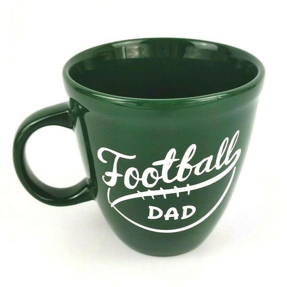 Football Dad Green Coffee Mug New